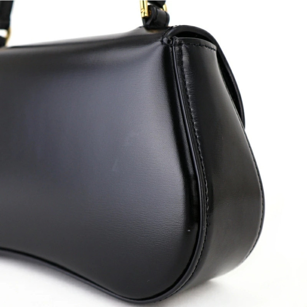 Celine TEEN LOLA Bag Black Shiny Calfskin Handbag Shoulder One - Picture 3 of 11